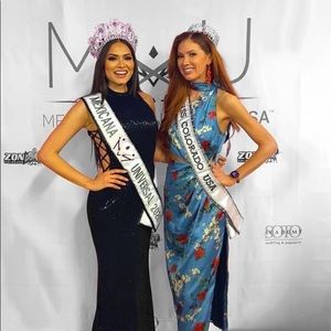 Song of Style floral silk gown from Revolve